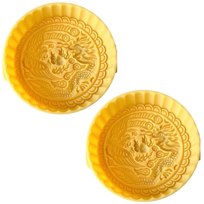 2Pcs Traditional Pattern Cookie Stamps Biscuit Press Mold Dessert Cutter Hand Press Pastry Mold Cake Decorating Tool