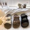 Thick-soled slippers women's outer wear summer new models with skirts, bows, one-word cool slippers women