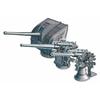 Fine Molds 1/700 Nano Dread Series Japanese Navy 12cm Single Anti-Aircraft Gun & 8cm Single Anti-Aircraft Gun Plastic Model Parts WA45