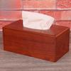 Wooden Pumping Paper Case Stylish Multifunctional Tissue Paper Cover Box for Living Room Hotel Office Restroom Restaurant