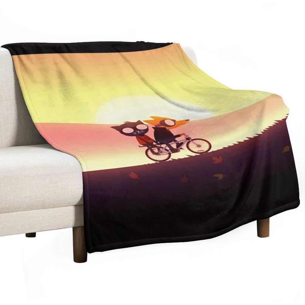 Night in the woods cycles poster HD Throw Blanket halloween Moving manga Decorative Throw Blankets