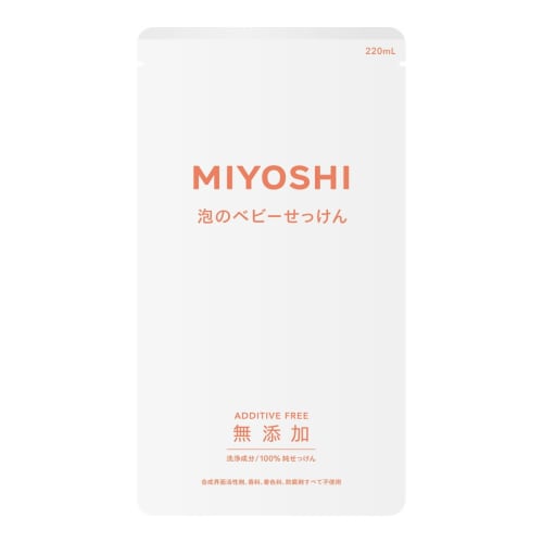 

Miyoshi Soap Additive-Free Foaming Baby Soap Refills, 220ml (Set of 4)