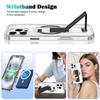 Suitable for IP16PM Transparent Crystal Spirit Wristband, Phone Case, Magnetic Stand, and Transparent Protective Case for Apple 15Pro