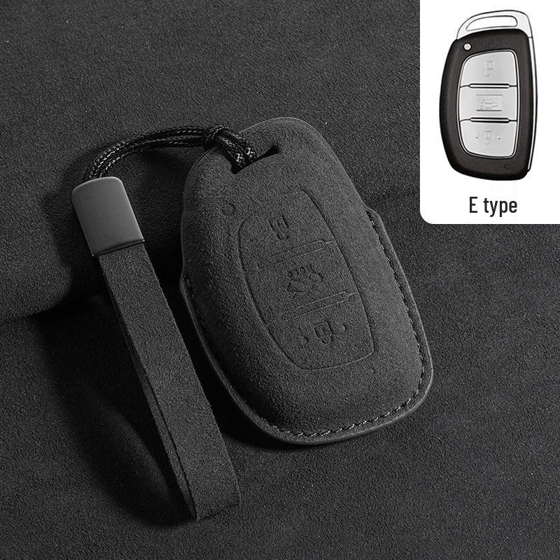Suede Key Covers for Beijing Hyundai: ix35, MUFASA, Mingtu, Elantra, Yuena, Sonata