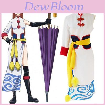 Exquisite Gintama Future Kagura Cheongsam Party Dress Cosplay Costume Set For Fans