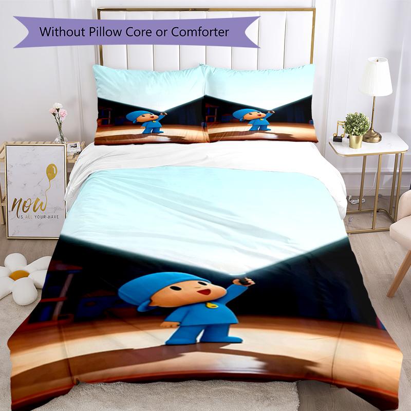 Pocoyo Bedding Set Design for Bedrooms Machine Washable Christmas Gift