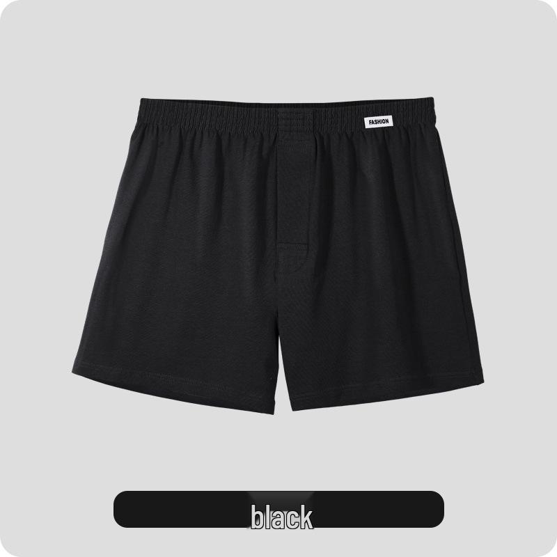 Plus Size Men's Cotton Boxer Briefs - Loose Fit Square Leg Shorts