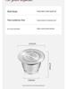 Reusable Italian Stainless Steel Coffee Capsule with Lid and Single-Hole Filter