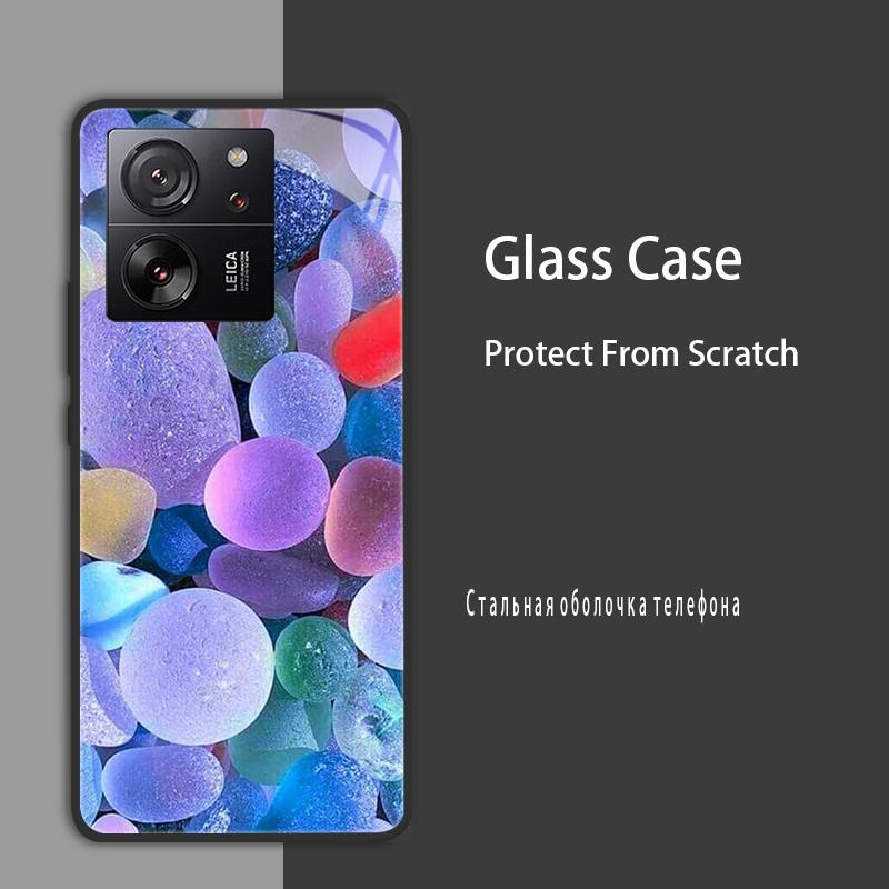 For Xiaomi 13T 13T Pro Case Cover Tempered Glass Case Hard Shockproof Coque Bumper For Xiaomi Mi 13T Pro Mi13T Pro Protect Case