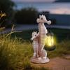 Mother And Child Solar Outdoor Lamp Ocean Courtyard Corridor Garden Decoration Night Light