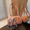 Bag Women's Foreign Style Boston Women's Bag 2025 Summer New Simple Women's Oblique Span Shoulder Bag Pillow Bag
