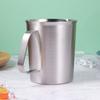 500Ml Stainless Steel Liquid Measuring Cup Precision Graduated Scale Easy Clean Reusable Kitchen Baking Utensil Silver