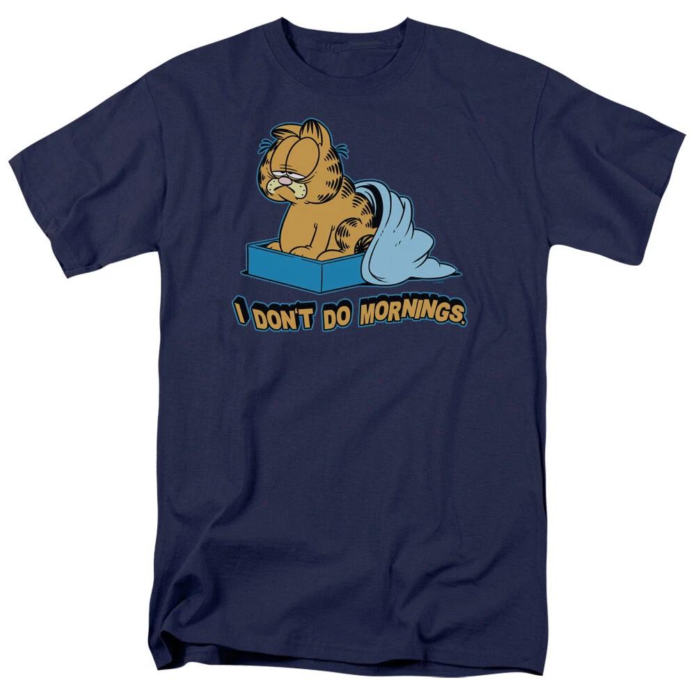 Garfield  Don t Do Mornings  T-Shirt - Regular or Tank - to 5X S