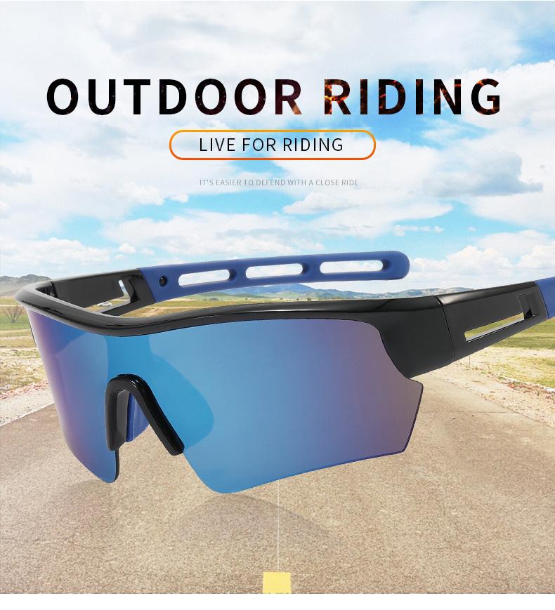 Personalized sports windproof sunglasses Fashion colorful cycling windproof sunglasses driving sunscreen glasses