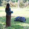 CE EPA Certified Rubber Track RC Lawn Mower Vineyard Hillside Low Ground Clearance Grass Cutter