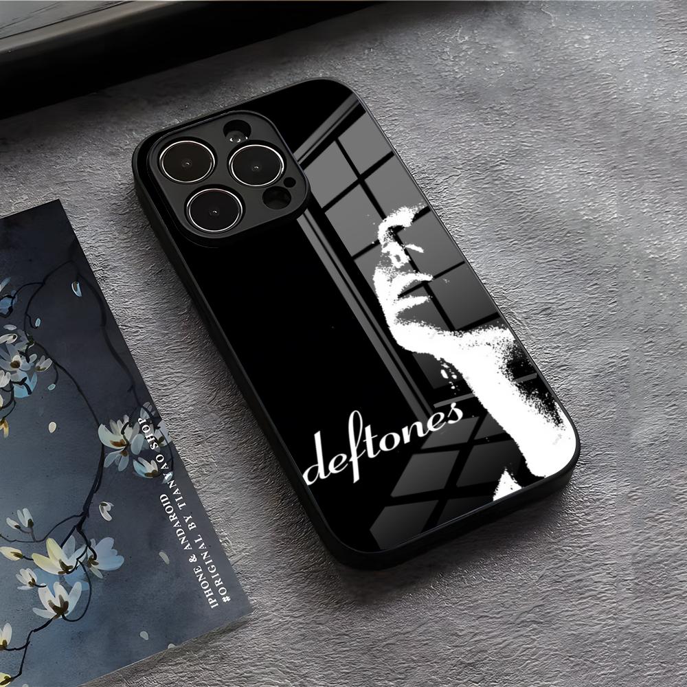 

Band D-Deftones Phone Case For IPhone 17 Air 16 E Pro Max 15 14 13 Mini 12 Pro 11 Max Plus Black Glass Cover iPhone XS Max