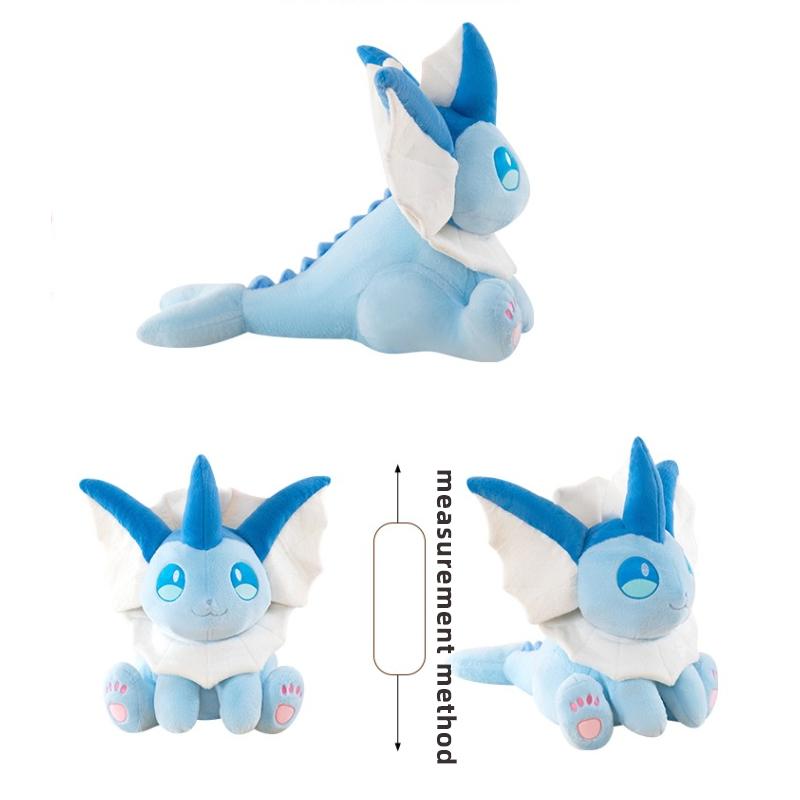 30 80cm Vaporeon Plush Toy Cute Stuffed Animal Pillow Ornament Gift for Kids