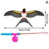 Children Kite Toy Cartoon Eagle Foldable Mini Plastic Toys Kite Hand Brake Fishing Rod Butterflies For Kids Outdoor Toy For Fun