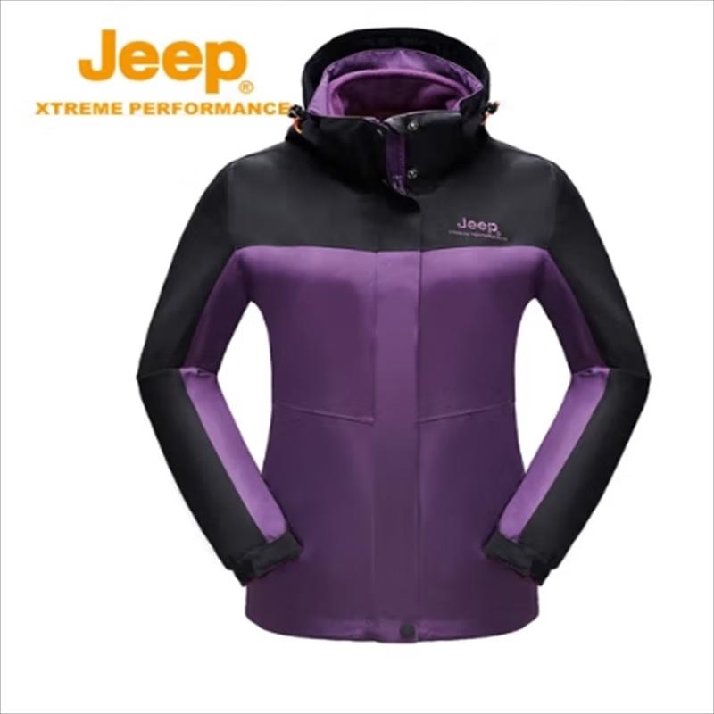JEEP Women's 3-in-1 Fleece Colorblock Windproof Jacket