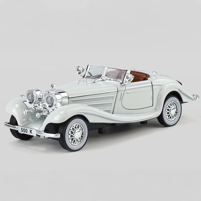 1:32 Mercedes Benz 500K Cabrio Roadster Diecast Modell Legierung Metall Auto Outdoor Sammlung Kinder Spielzeugauto Serie Geschenk
