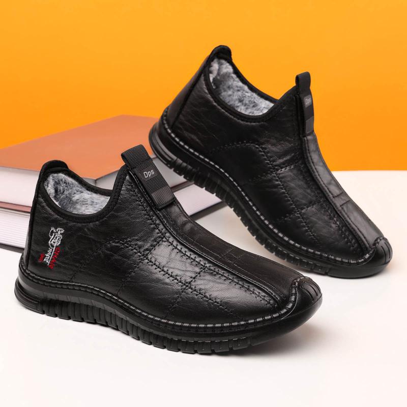 2026 Men's Winter New Warm Cotton Boots Thickened Warm Dad Shoes Outdoor Non Slip Casual Men's Cotton Shoes Zapatos Mujer