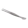 Stainless Steel Bonsai Tweezers Long Tweezers with Crescent Moon Spatula Head for Potted Loosening Soil Planing Grass