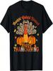 Thankful Grateful Thanksgiving Turkey Leopard Print T-Shirt