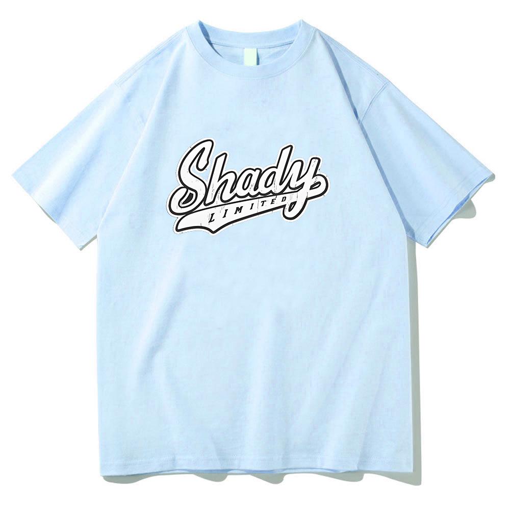 Eminem Shady T-Shirt Rapper Music Gift for Fan T Shirts Men Women Round Neck Short Sleeve Streetwear High Quality Cotton Clothes