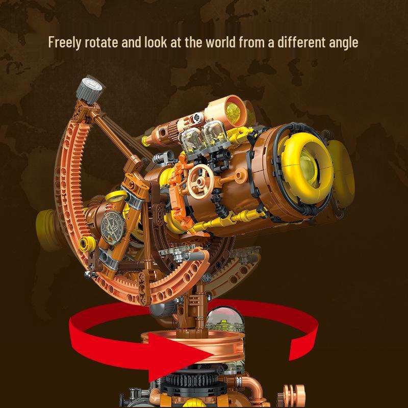 Jie Xing 9242 Creative Punk Telescope Building Blocks - Educational Toy for Kids