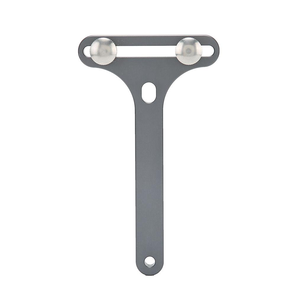 Watch Opener Two Feet T shape Watch Back Case Opener Watch Repairing Tool(Silver Gray Flat Head )