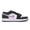 Jordan Air Jordan 1 Abrasion Resistant Slip Resistant Low top Vintage Basketball Shoes Men's Black White Pink 553558-131(Team85-)