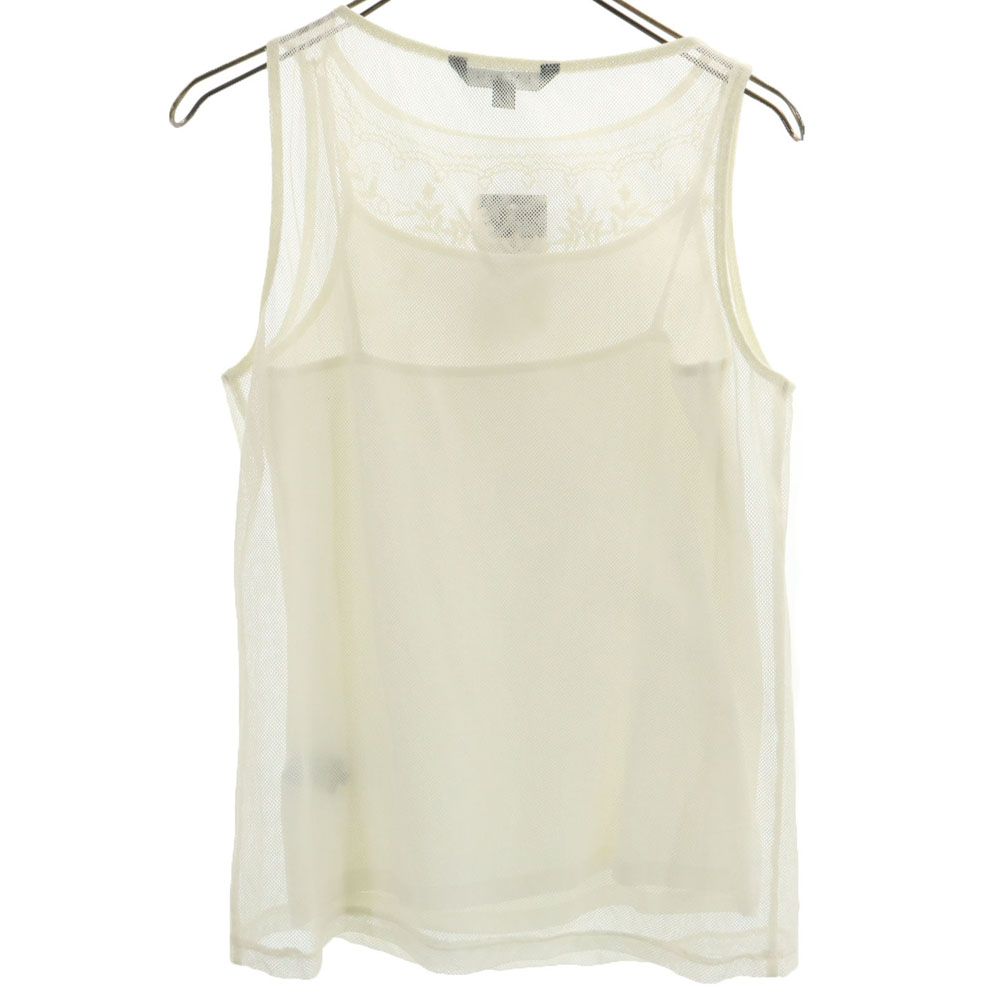 LAUREN RALPH LAUREN No sleeve Cut S off white mesh Women Used