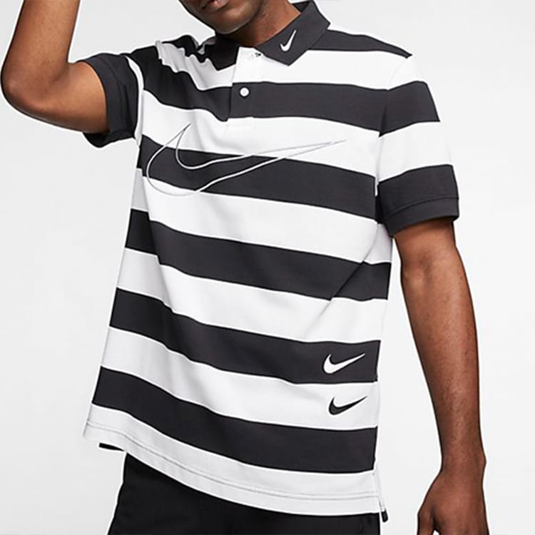 Nike Polo Shirt Men's Black White CJ4910-011