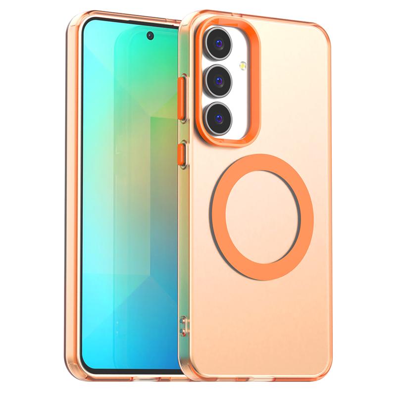 Transparent Case For Samsung Galaxy S25 FE Case Galaxy S25 FE Magnetic Adsorption Wireless Charge Cover For Samsung S25 FE Case