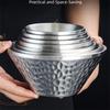 304 Stainless Steel Salad Mixing Bowl Korean Style Soup Fruit Bowls Ice Shaved Bowl  Kitchen