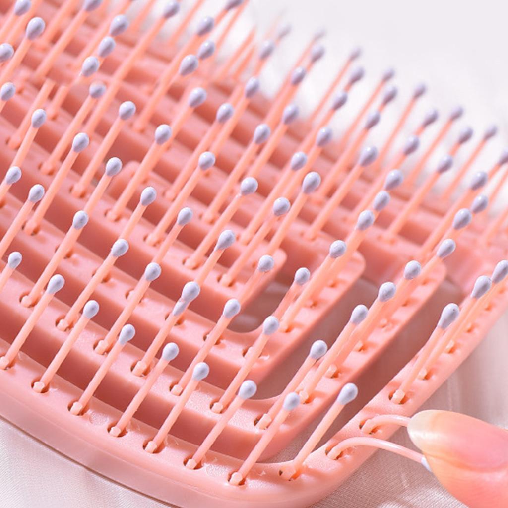 Professional Curved Hairbrush Easy Detangling Vented Hair Styling Comb for Home Salon Use