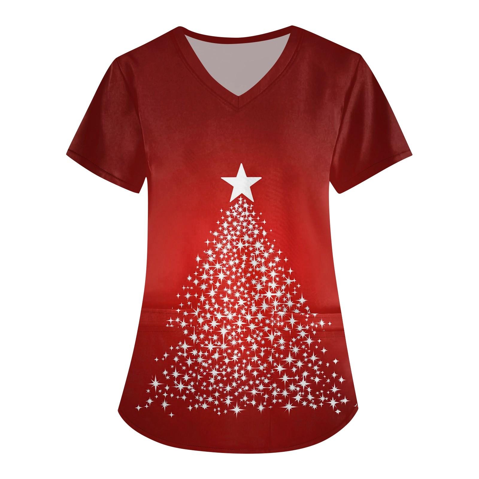 

Женское платье Lady Care, топ с рождественским принтом XXL киноварь