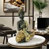 Neu Harz Buddha Statue Ornamente Hause Wohnzimmer Dekorationen Eingangsbereich Eingerichtet Harz