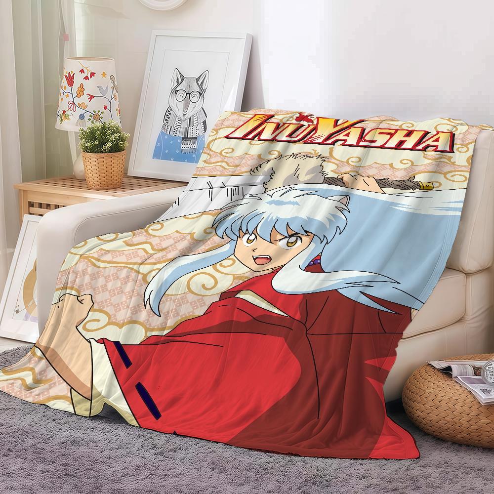 Anime Inuyasha Blanket Soft and Skin Friendly For Couch Bed Napping Bedspread All Seasons Comforter