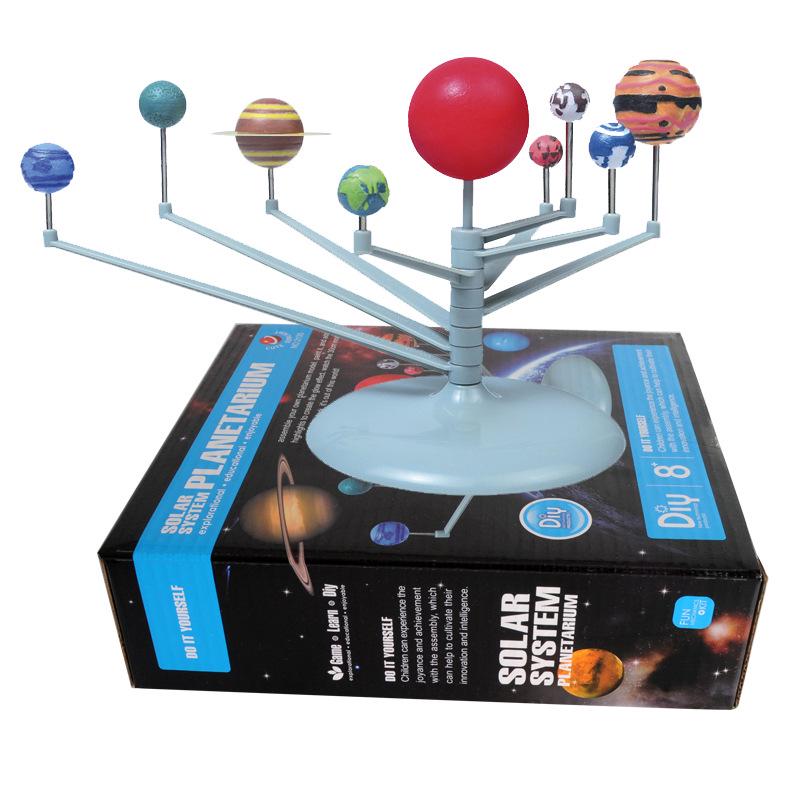 DIY Solar System Model Toy: Educational Nine Planets Orrery for Children