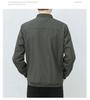 Men's Fashion Versatile Plus Size Baseball Collar Jacket: Spring & Autumn Business Casual Single-Breasted Design