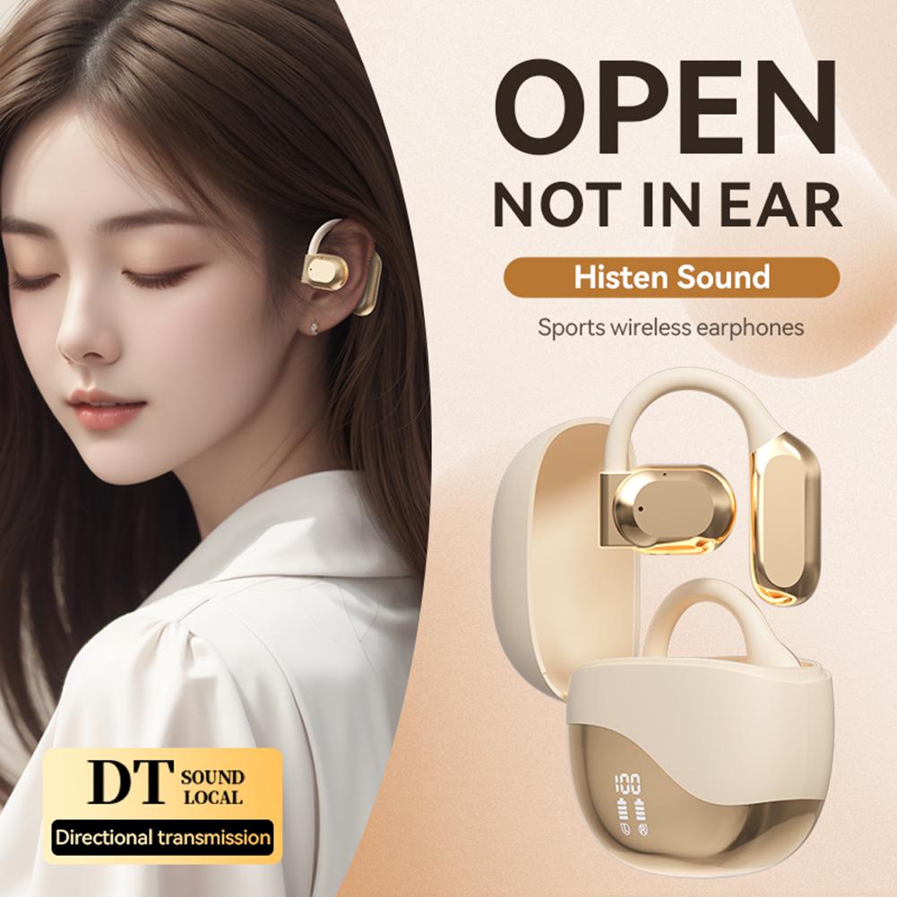 AI Translator Earbuds Bluetooth 5.4 Noise Cancelling Two-Way Voice Translator Ear Hook 144 Languages Translation Earphones
