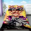 Set copripiumino anime Dragon Ball Set biancheria da letto cartone animato Goku coperta per bambini dimensioni Queen King per camera da letto decorazione della casa
