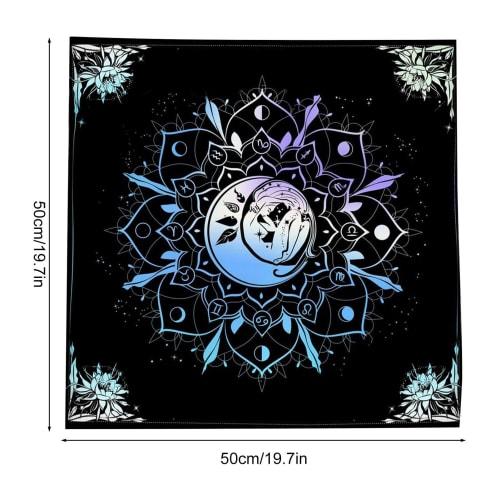 Tarot Tablecloth | Alter Cloth - Tarot Tablecloth, Tarot Tablecloth, Cloth Cushion, Mandala, Butterfly, Flower, Velvet Cloth, Divination Tablecloth, 5