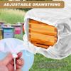 Beehive Transport Net Bag Breathable Drawstring Beekeeping Supplies Beehive Carrier Bag For Garden Fondant Honey Yard Patio