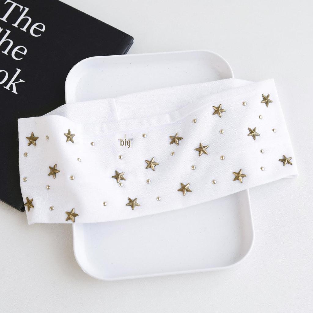 Cross-Border Elegant Rhinestone Wide Headband for Women