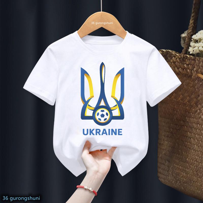 Black T Shirt Ukraine T Shirt Ukrainian Love T-Shirt Harajuku Kids Tshirt Tee Little Boys Girls Unisex Top Short Sleeve T-Shirts