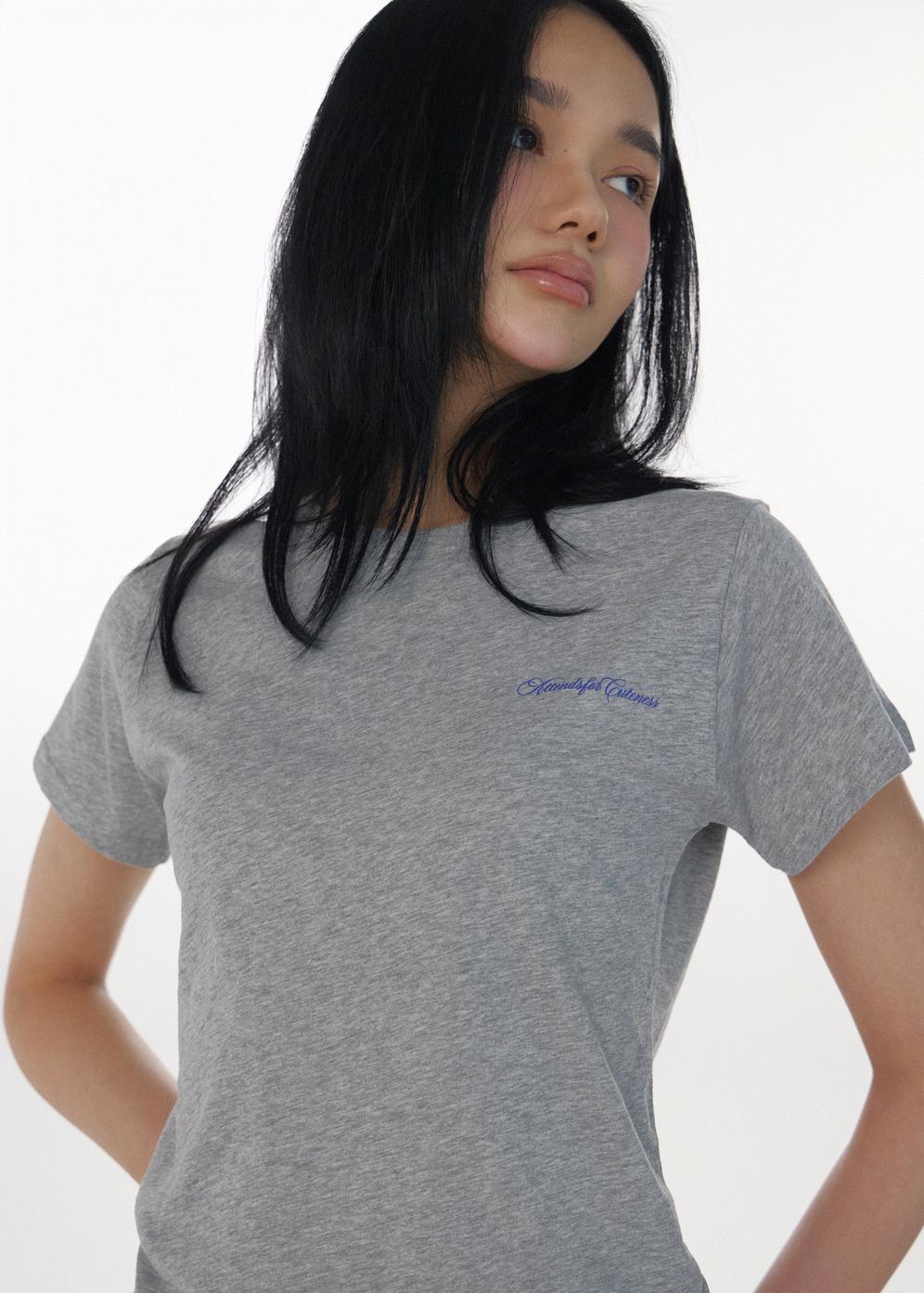 Attens Attends For Cuteness Tee (Gray)