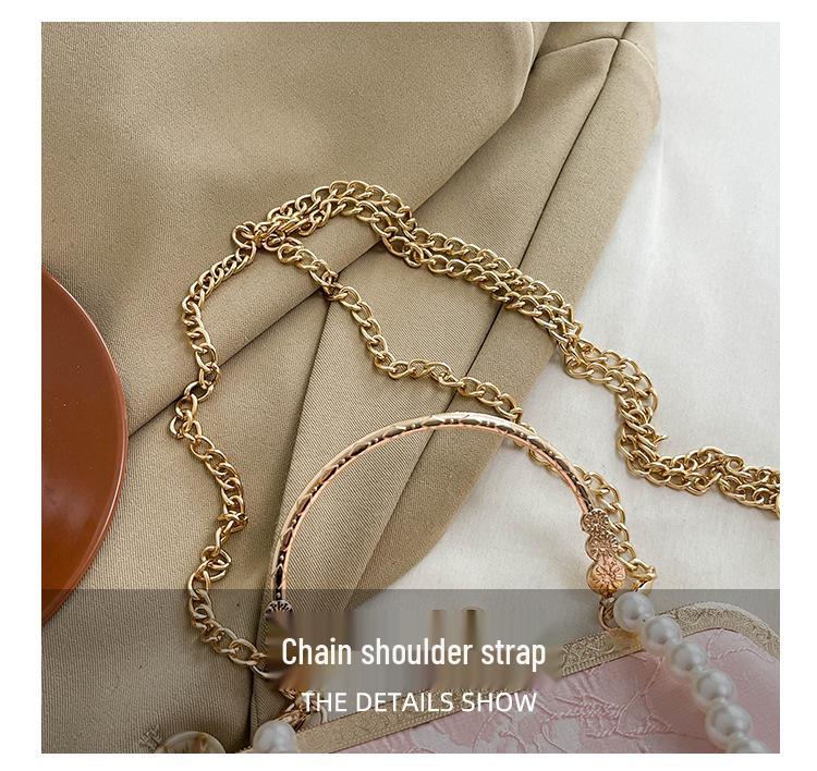 2025 Retro Pearl Cheongsam Evening Crossbody Bag - Chinese Style Kiss Lock Design