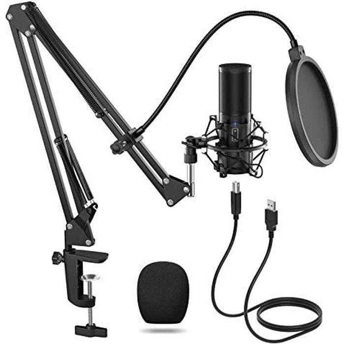 TONOR Microphone À Condensateur USB Enregistrement Pour Ordinateur De Bureau Et Ordinateur Portable MAC Windows Microphone